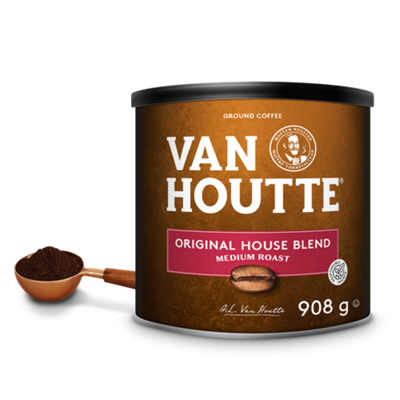 Van Houtte Original House Blend Medium Roast Ground Coffee Can