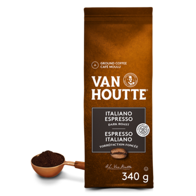 Van Houtte Café Italiano Espresso de Torréfaction Légère Moulu