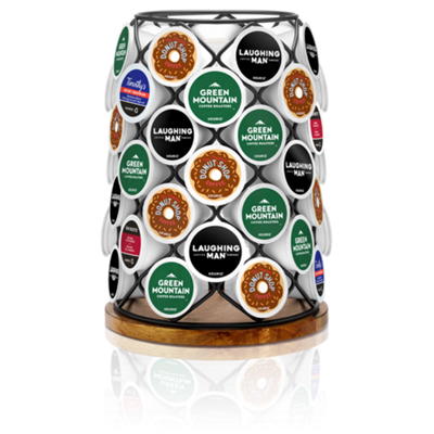 K cup shop holder carousel