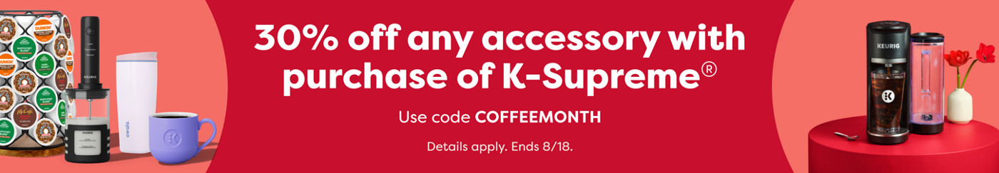 20% off all accessories - use code COFFEEMONTH