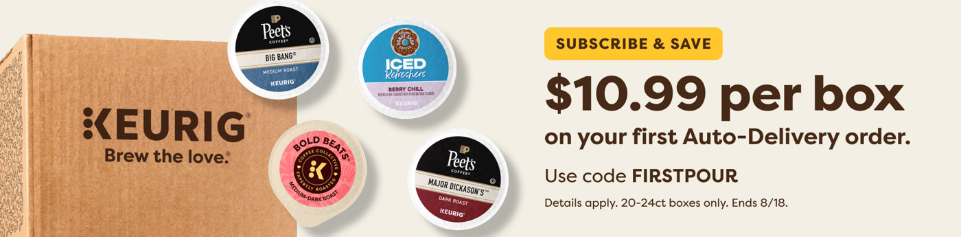 $11.99 per box when you sign up for Auto-Delivery - use code FIRSTPOUR