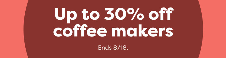 up to 30% off keurig coffee makers