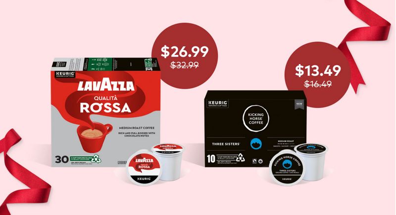 BLACK FRIDAY SALE - Starting at $13.49 on Kicking Horse® Coffee and Lavazza® K-Cup® pods