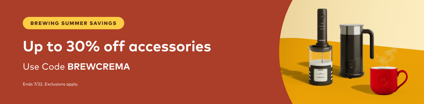 up to 30% off keurig accessories