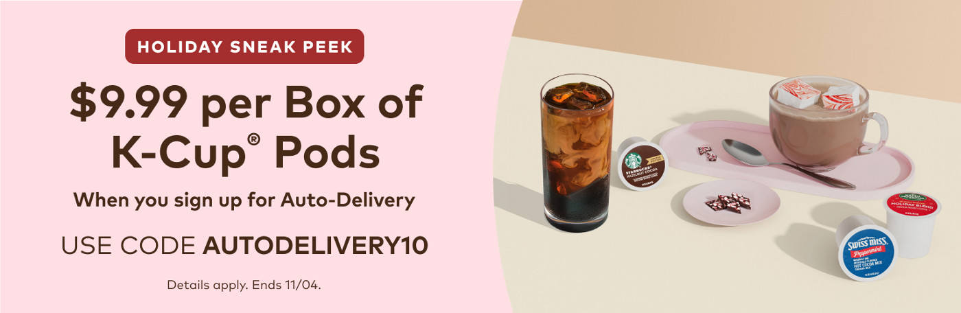 $9.99 for your first auto-delivery order