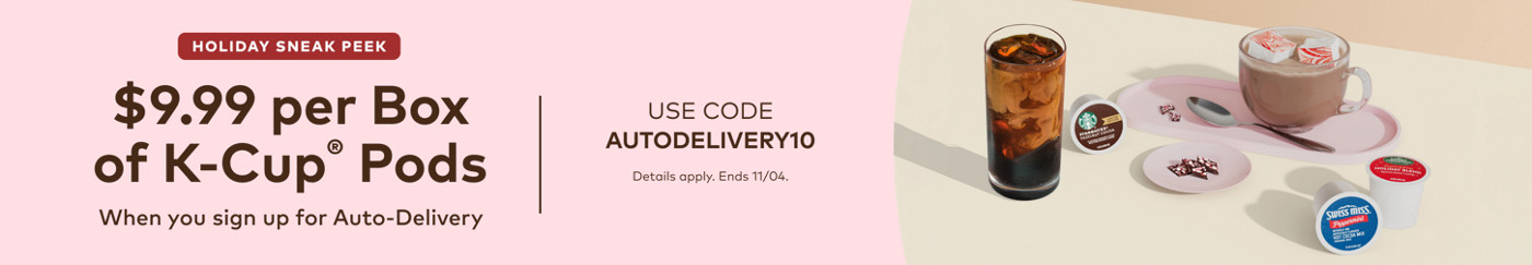 $9.99 for your first auto-delivery order