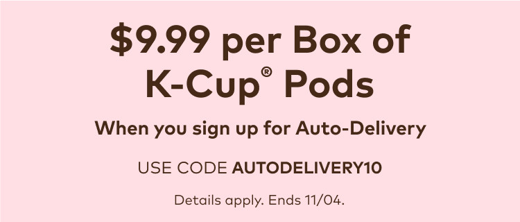 $9.99 for your first auto-delivery order