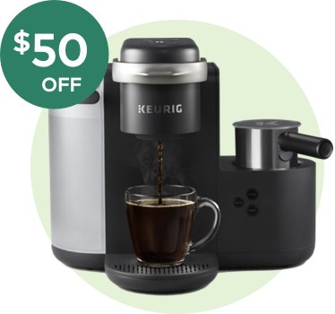 A Keurig® K-Café® Single Serve Coffee - Latte & Cappuccino Maker