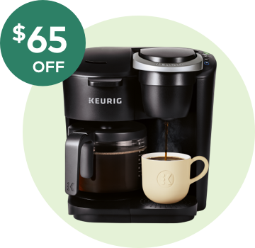 A Keurig® K-Duo® Essentials Single Serve and Carafe Coffee Maker