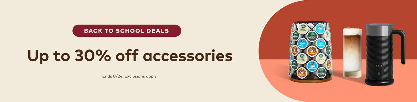 up to 30% off keurig accessories