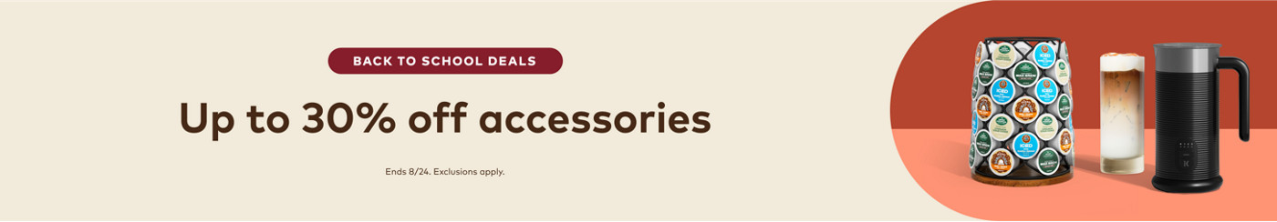 up to 30% off keurig accessories