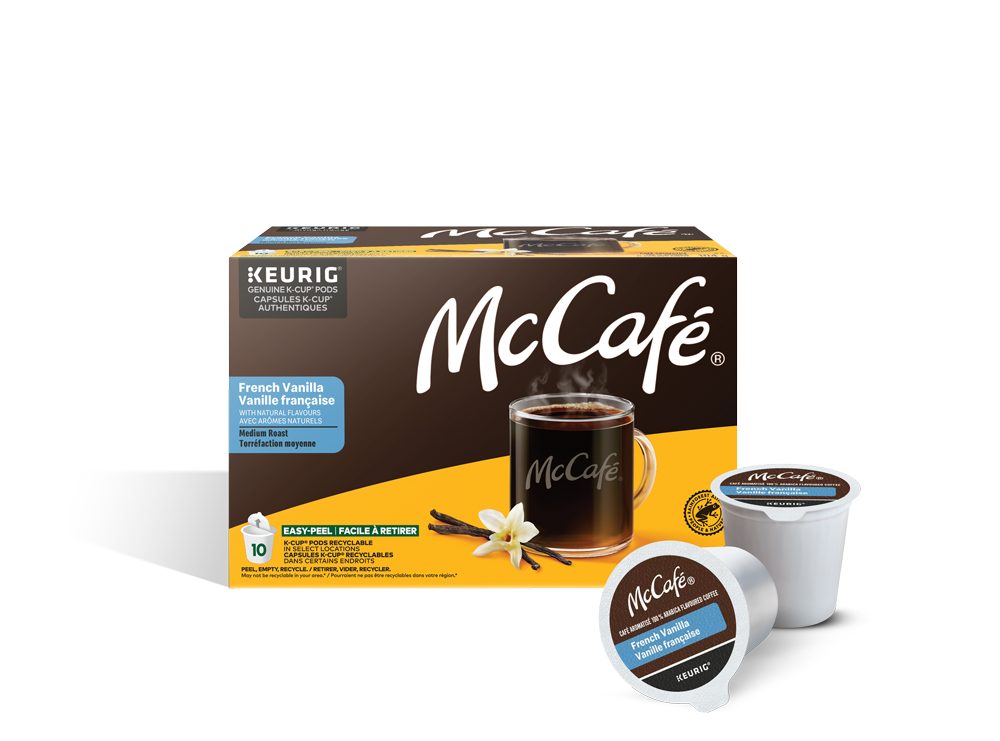 Boîte de capsules K-Cup® McCafé® café à la vanille française de torréfaction moyenne 10 un.