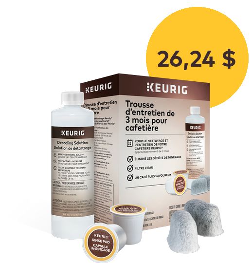 Trousse d'entretien de 3 mois pour cafetière Keurig® — 26,24 $