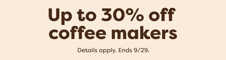 up to 30% off keurig coffee makers