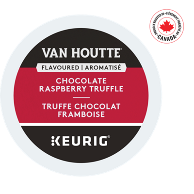 Van Houtte café Truffe chocolat framboise de torréfaction légère