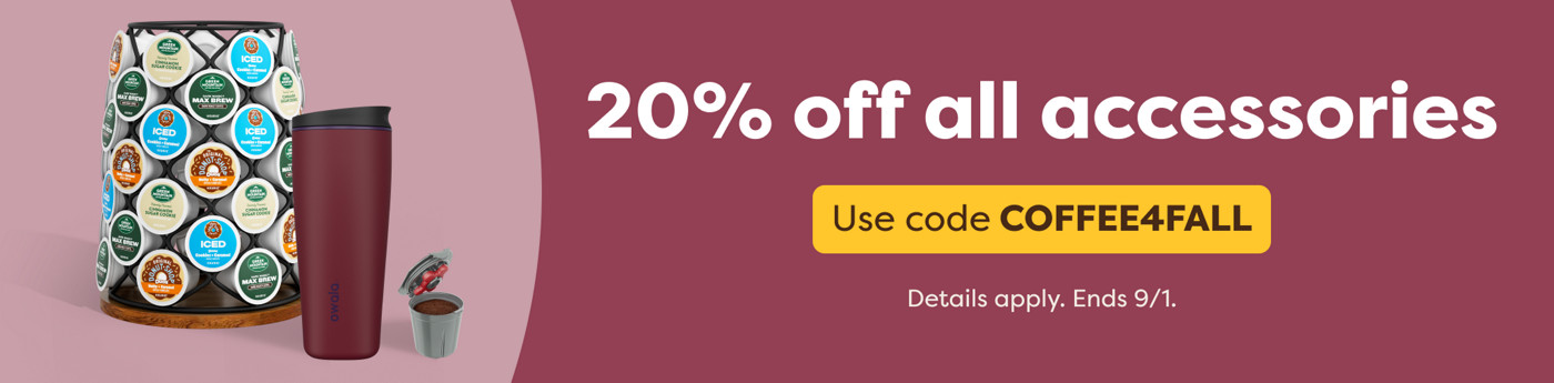 20% off all accessories - use code COFFEE4FALL