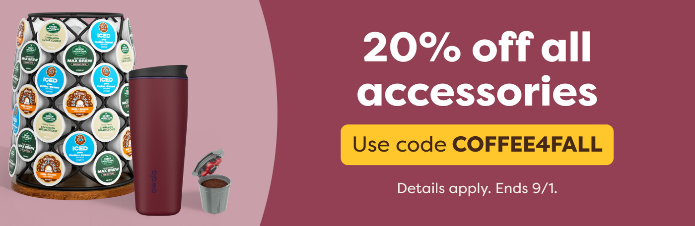 20% off all accessories - use code COFFEE4FALL