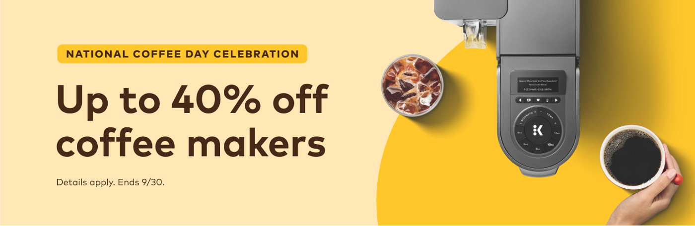 up to 30% off keurig coffee makers for this president's day