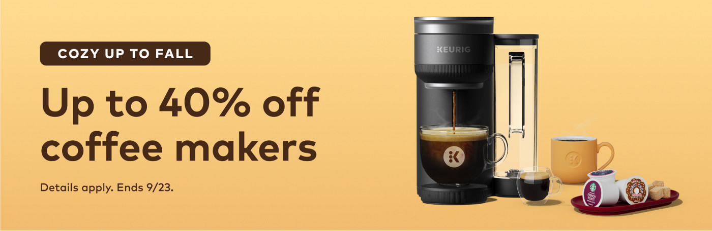 up to 30% off keurig coffee makers for this president's day