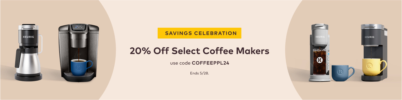 Get 20% off coffee makers with code COFFEEPPL24