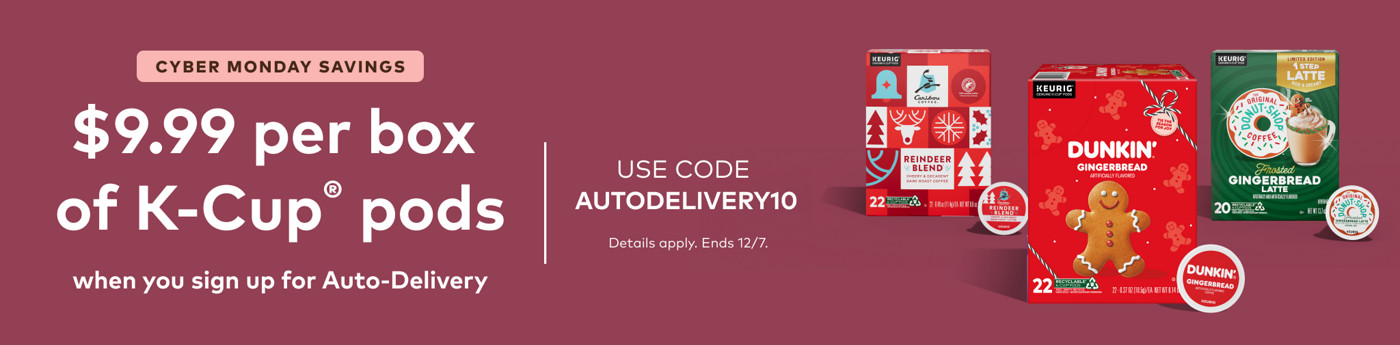 $9.99 for your first auto-delivery order