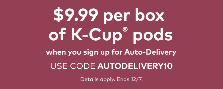 $9.99 for your first auto-delivery order