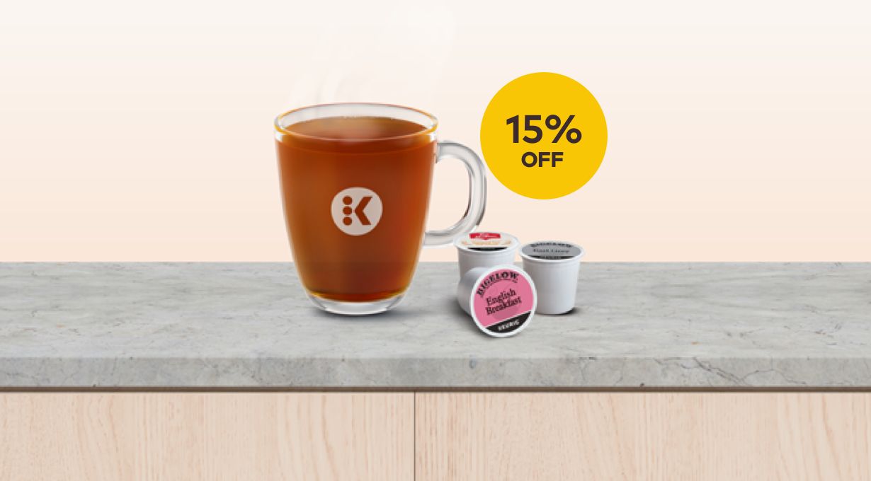 15% Off Tea K-Cup® Pods!