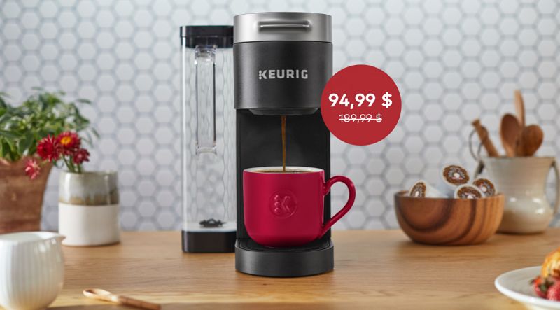 50 % de rabais sur les cafetières avec la trousse de démarrage