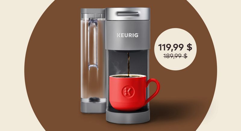 Profitez de jusqu'à 70 $ de rabais sur certaines cafetières Keurig®