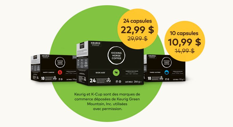 À partir de 10,99 $ — Offrez-vous un réveil qui fesse avec un café corsé dans chaque tasse !