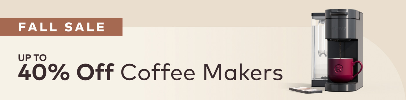 up to 40% off coffee makers