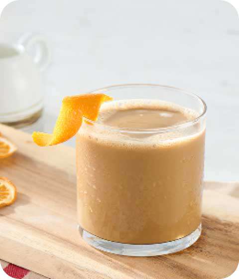 Iced Shaken Maple Orange Breve