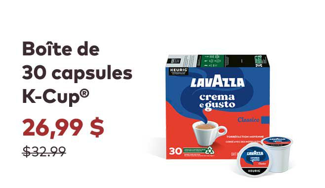 Lavazza Crema e Gusto Boîte de 30 capsules K-Cup®