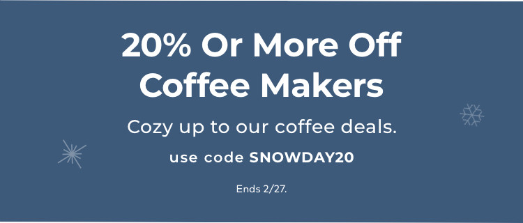 20% off brewers & accessories with code FROSTYBREW20