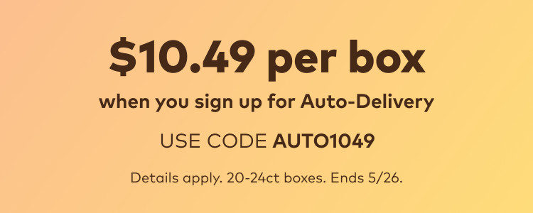 $10.49 off your first auto-delivery order with code AUTO1049