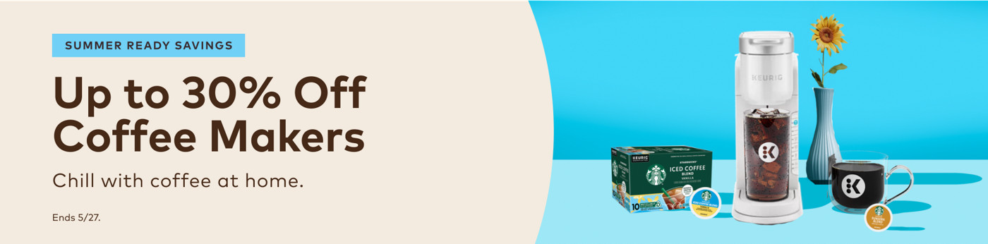 up to 30% off keurig coffee makers for this president's day