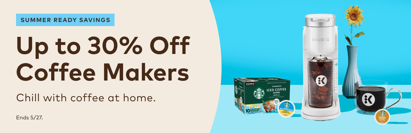up to 30% off keurig coffee makers for this president's day
