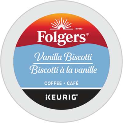 Folgers Gourmet Selection café Biscotti à la vanille de torréfaction légère