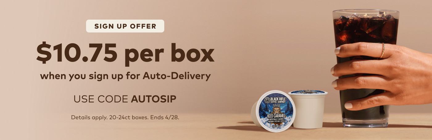 $10.75 off your first auto-delivery order with code fourfifteentwentysixbev