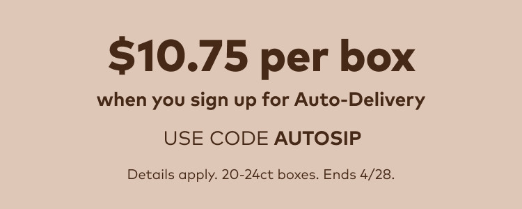 $10.75 off your first auto-delivery order with code fourfifteentwentysixbev