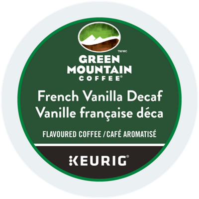 Green Mountain Coffee Vanille française déca de torréfaction légère
