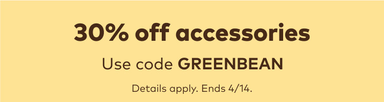 up to 30% off keurig accessories with code GREENBEAN