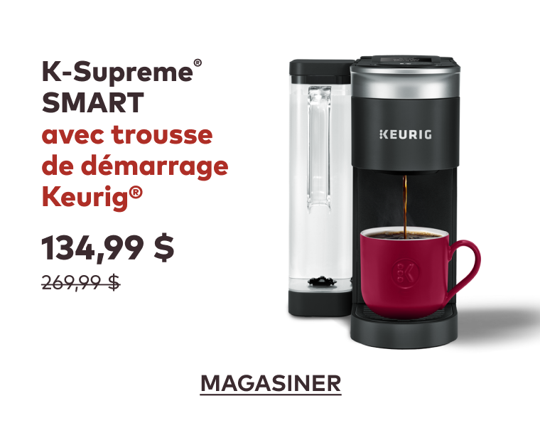 Cafetière une tasse à la fois Keurig® K-Supreme ® SMART