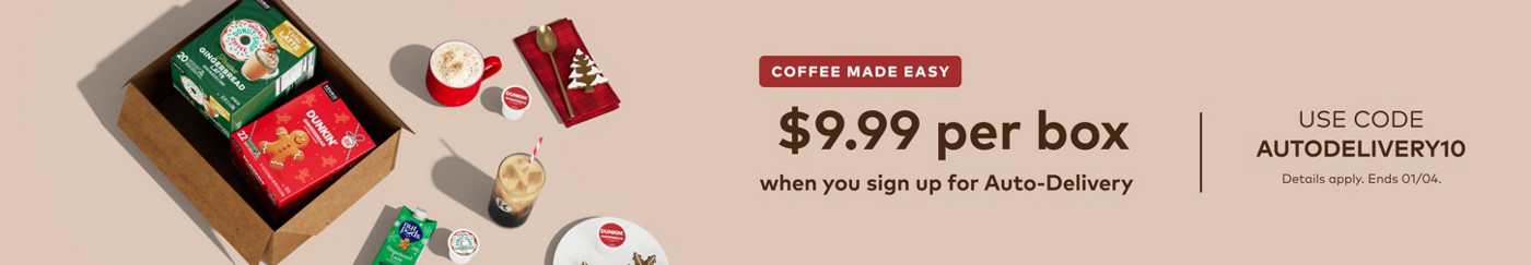 $9.99 for your first auto-delivery order