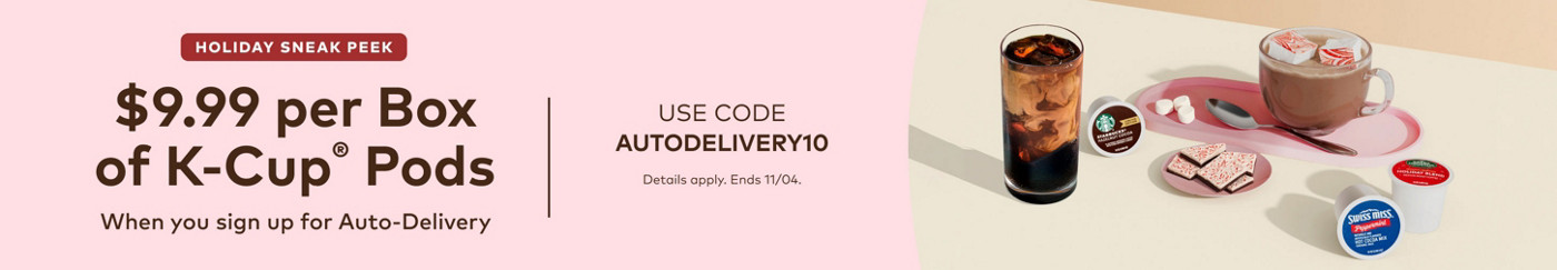 $9.99 for your first auto-delivery order