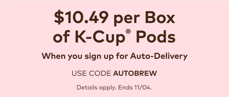 $9.99 for your first auto-delivery order
