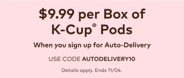 $9.99 for your first auto-delivery order