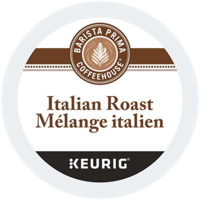 Barista Prima Coffeehouse Italian Roast Coffee K-Cup for Keurig Brewers,  Italian Roast Coffee, 24 Count (Pack of 4) 