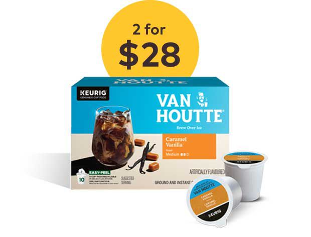 2 for $28 — Van Houtte® Brew Over Ice Caramel Vanilla K-Cup® pods