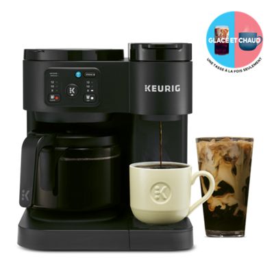 Cafetière une tasse à la fois pour capsule Keurig® K-Cup et à carafe Chaud et Glacé K-Duo® Essentials, Gen 2 Noir